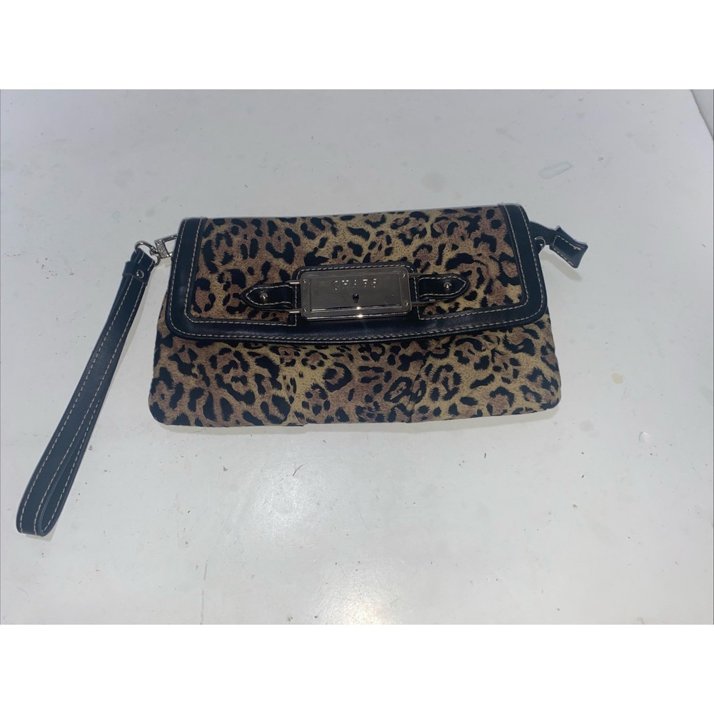 Chaps Cheetah Print Clutch